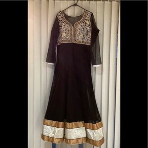 Black anarkhali suit 
For $180 or best offer! Wore once.